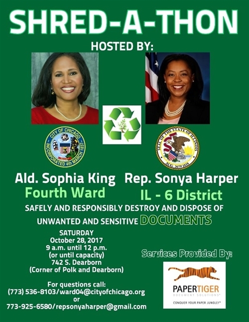 St. Rep. Harper's and Ald. King's Shred-A-Thon